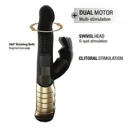 Вібратор-кролик Dorcel Baby Rabbit Gold 2.0 з перловим масажем і обертовою головкою Dorcel SO4068 90557 - мініатюра 5