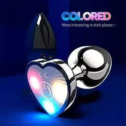 Світлова сталева анальна пробка Magic Motion Equinox USB з Д/К 8,2 см Металік K000843 - мініатюра 6