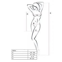Бодістокінг-сукня з відкритими грудьми Passion BS092 red One size - мініатюра 3