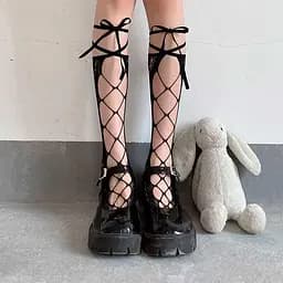 Гольфи з підв'язками "Лоліта" XS/S/М (1,2,3) – Еротична білизна