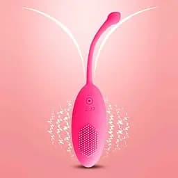 Виброяйцо с массажными щетинками USB Розовый K0494-1