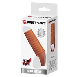 Насадка на пеніс Pretty Love Penis Sleeve Hartman, 11.2 см (тілесний) - мініатюра 7