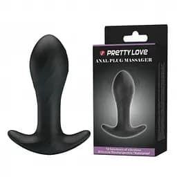 Анальна пробка - Pretty Love Anal Plug Vibrating Massager Black Baile BI-040067 89334