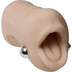 Вібромастурбатор ротик Doc Johnson Sasha Grey - UltraSkyn Vibrating Deep Throat Sucker