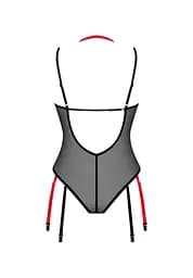 Боді Obsessive Glandez XS/S чорний - мініатюра 5