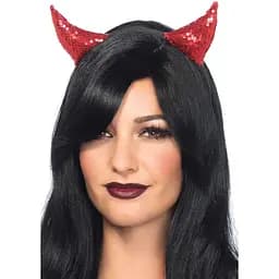Диявольські ріжки з паєтками Leg Avenue Sequin devil horns