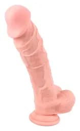 Фалоімітатор Medical Silicone Dildo 24 см тілесний - мініатюра 3