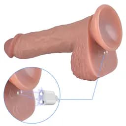Вібратор Erospace Natural Play Thrusting Dildo with Swing Motion and Heating D6, 22 см - мініатюра 11