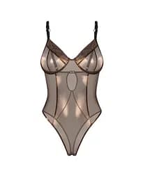 Боді Obsessive Soranna otwarte 2XL/3XL (бронзовий) - мініатюра 11