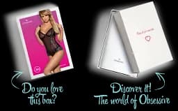 Сітчасте боді на кісточках Obsessive Amanta teddy чорне з доступом S/M - мініатюра 8