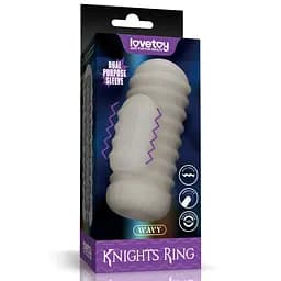 Мастурбатор Knights Ring Vibrating Dual Purpose Sleeve-Wavy