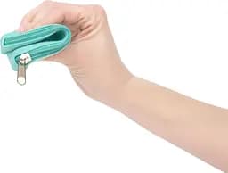 Сумка для зберігання секс-іграшок PowerBullet Silicone Storage Zippered Bag Teal - мініатюра 3