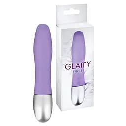 Міні-вібратор Glamy Finger 11 см (фіолетовий) - мініатюра 5