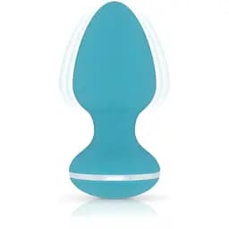 Анальна вібропробка Cala Azul Blanca Vibrating anal plug - мініатюра 2