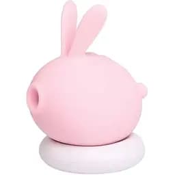 Вакуумный клиторальный стимулятор с вибрацией KisToy Too Simple Pink