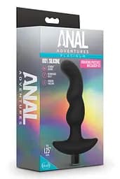 Стимулятор простати Anal Adventures Platinum Vibrating, 15.2 см чорний - мініатюра 5