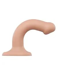 Насадка для страпону Strap-On-Me Dual Density Dildo Flesh M Strap-on-me SO2354 91169 - мініатюра 4