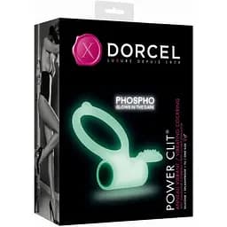 Эрекционное кольцо Dorcel Power Clit White Phospho