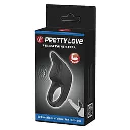 Ерекційне кільце Pretty Love Vibrating Susanna 8.7 см чорний - мініатюра 8