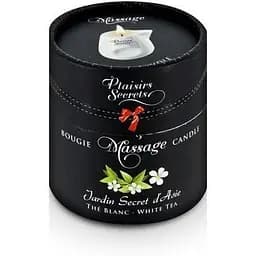 Масажна свічка Plaisirs Secrets White Tea (80 мл) - мініатюра 3