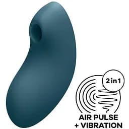 Вакуумний вібратор Satisfyer Vulva Lover 2 Синій - мініатюра 2