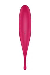Вакуумний стимулятор клітора з вібрацією Satisfyer Twirling Pro червоний - мініатюра 3