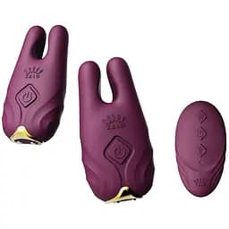 Смарт-вібратор для грудей Zalo Nave Velvet Purple пульт ДК