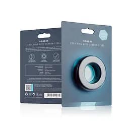 Ерекційне кільце Boners Cock Ring With Carbon Steel сірий - мініатюра 5