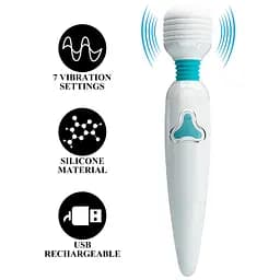 Універсальний масажер Pretty Love Body Wand Cloud, білий PRETTY LOVE BW-055010-3 103480 - мініатюра 10