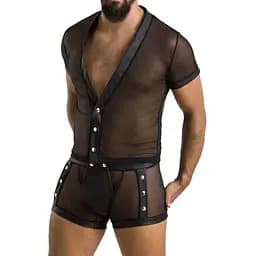 Мужской эротический комплект Passion 052 Set Michael black L/XL