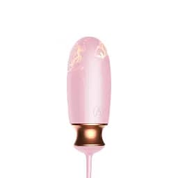 Віброяйце Vibrating Silicone Love Egg Pink, USB, 10 Function, Heating, Voice Control - мініатюра 10