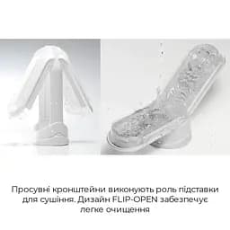 Мастурбатор Tenga Flip Zero White, змінна інтенсивність стимуляції, розкладний - мініатюра 6
