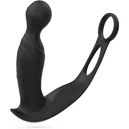 Стимулятор простаты Crushious Flamma 16 см (черный)