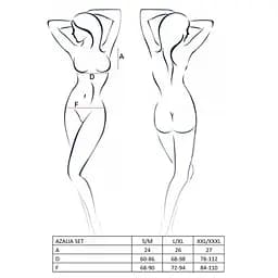 Еротичний комплект Passion AZALIA Set black L/XL - мініатюра 7