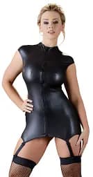 Міні-сукня Cottelli Party with Suspender Straps S (чорний) - мініатюра 8