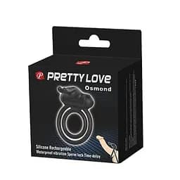 Віброкільце Pretty Love Osmond CockRing 7 см чорний - мініатюра 7
