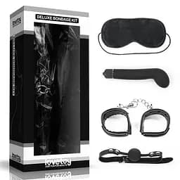Набір БДСМ - Deluxe Bondage Kit (маска, вібратор, наручники, кляп) - мініатюра 1