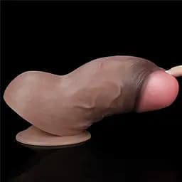 Реалістичний фалоімітатор LoveToy Nature Cock 18.2 см коричневий - мініатюра 6