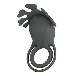 Ерекційне кільце Pretty Love Vibrant Penis Ring Ruben 8.5 см сірий - мініатюра 2
