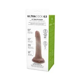 Фалоімітатор Me You Us Silicone Ultra Cock 6.5 in 16.5 см (коричневий) - мініатюра 5