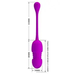 Віброяйце Pretty Love Callie Thrusting Vibrating Egg Purple - мініатюра 5