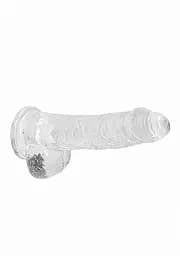 Фалоімітатор - Realrock Dildo 6" Transparent - мініатюра 4