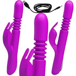 Вибратор-кролик Pretty Love Donahue 26.8 см фиолетовый