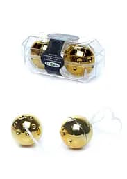 Вагинальные шарики Duo-Balls Gold, 3.5 см, золотой