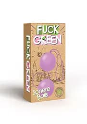 Вагінальні кульки Fuck Green Sphere Balls, 3.2 см, рожевий - мініатюра 3