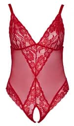 Боді Cottelli Curves otwarte 2XL (червоний) - мініатюра 11