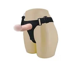 Чоловічий страпон - Ultra Passionate Harness Vibrating Flesh, 15 см Baile BW-022048 88382 - мініатюра 2
