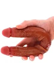 Фалоімітатор Get Real Foreskin D-Dong 35 см (коричневий) - мініатюра 3