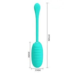 Віброяйце PRETTY LOVE Kirk Green 12 function vibrations PRETTY LOVE BI-014654-4 98609 - мініатюра 7