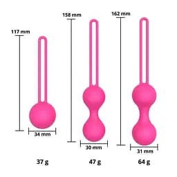 Набір вагінальних кульок Erospace Sweet Play Kegel Balls Set A12 - мініатюра 7